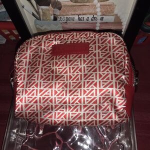 Red Geometric Women's Crossbody Bag